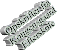 Opskrifter fra Kongensgaard Efterskole